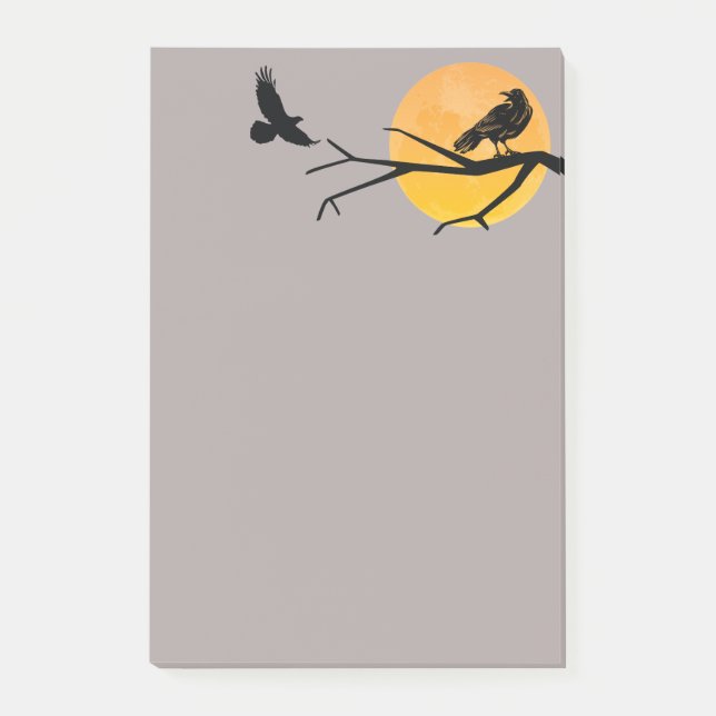 Black Birds Call of the Raven Post-it Notes (Front)