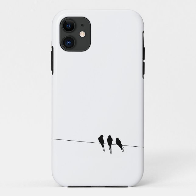Black Birds on a Wire Case-Mate iPhone Case (Back)