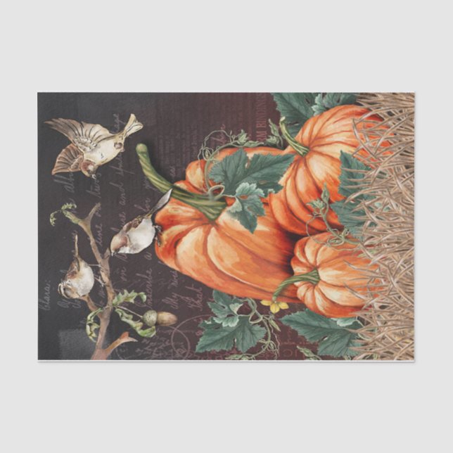 Black Birds Tissue Paper (Front)