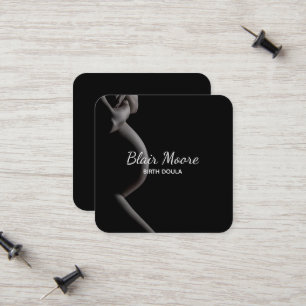 Black Birth Doula Midwife Pregnancy Business Card