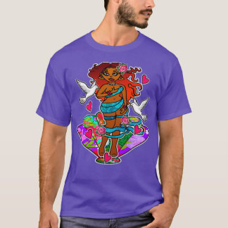 Black Birth of Venus T-Shirt