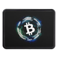 Black Bitcoin Reactor Sangria Hitch Cover