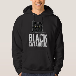 Black Black cat Black mom Hoodie