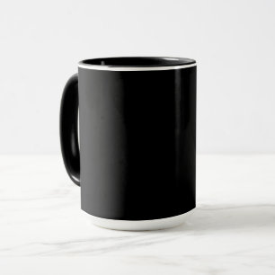 Black-black, simply elegant mug