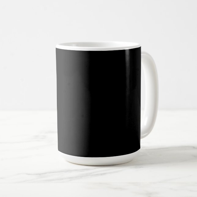 Black-black, simply elegant mug (Front Right)