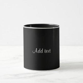 Black-black, simply elegant template mug