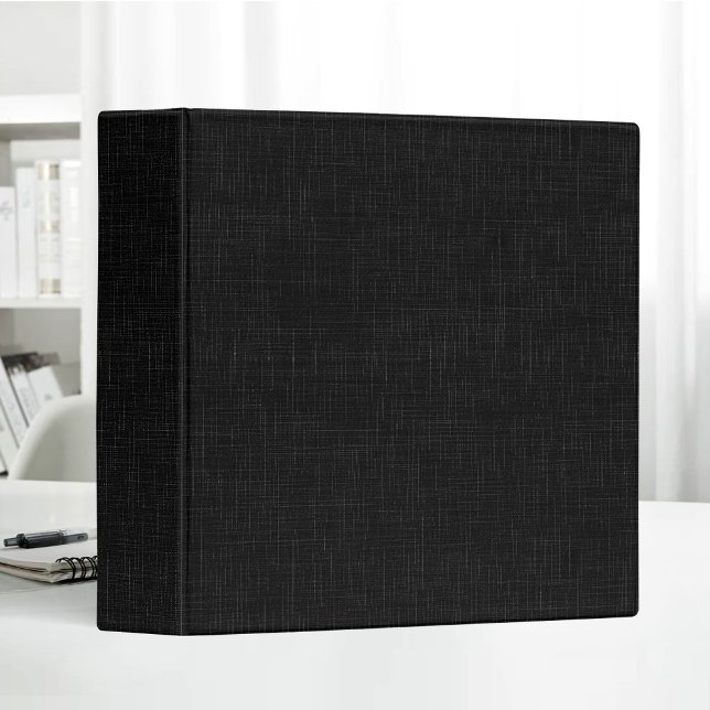 Black Blank Linen Clean Fabric Texture Binder (Creator Uploaded)