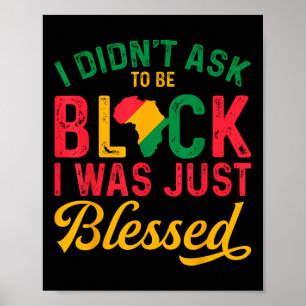 Black Blessed History Months Heritage Melanin Cult Poster