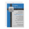 Black, Blue, and Grey 40th Birthday Invitation