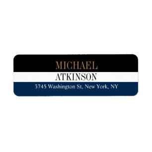 Black Blue Bold Texte tendance Design moderne