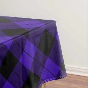 Black Blue Check Pattern Tablecloth
