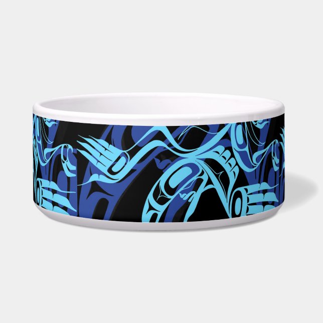 Black Blue Haida Eagle Thunder Bird Native Art (Front)