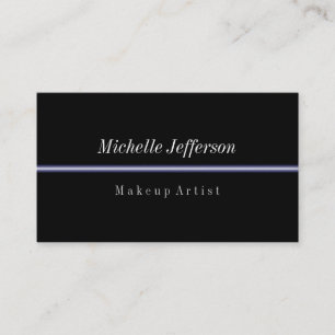 Black Blue Light Classical Trendy Business Card