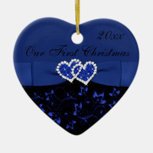 Black, Blue Our First Christmas Keepsake Ornament