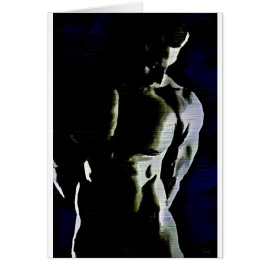 Black & Blue Torso Card