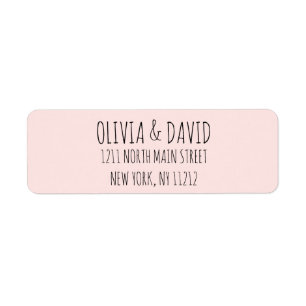 Black Blush Pink Simple Handwritten Text