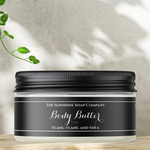 Black Body Butter jar label 1 x 7.25