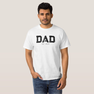 Black Bold Established Dad T-Shirt