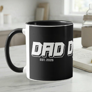Black Bold Established New Dad Gift Mug