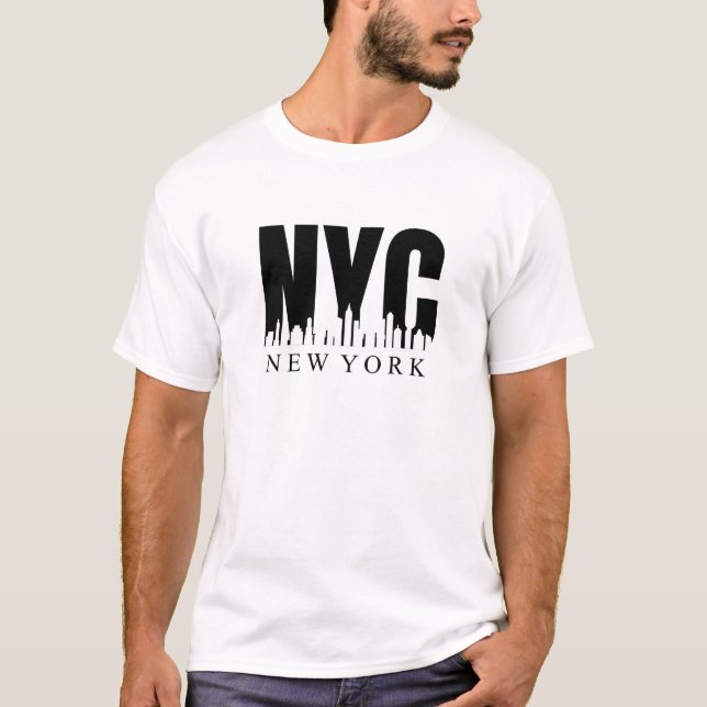 Black Bold New York City T-Shirt (Front)