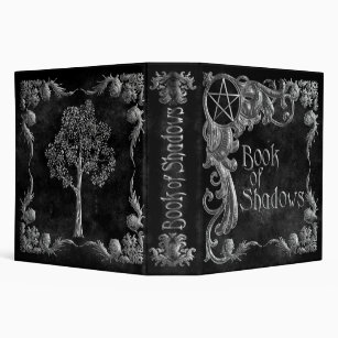Black "Book Of Shadows" w/ Silver Highlights #1-L Binder