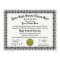 Black Border High School Diploma Replica