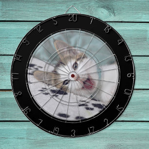 Black Border Photo Dartboard