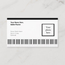 Black Borders & Frame Ballet Pianist
