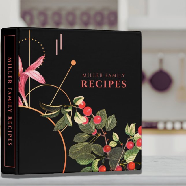Black Botanical Cherries | Family Recipes Binder (Creator Uploaded)