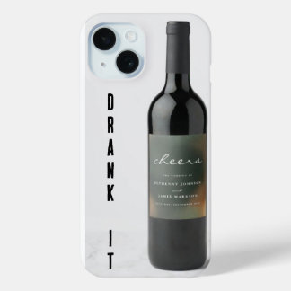 BLACK BOTTLE DRANK IT IN BLACK ..iPhone / iPad cas iPhone 15 Case