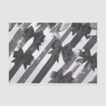 Black bow 2 tissue paper