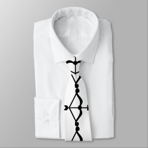 Black Bow Arrow Tie
