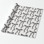 Black Bow Baby or Bridal Shower, Birthday Party Wrapping Paper<br><div class="desc">Elevate your birthday with this Coquette Black Bow Party Decor! This timeless design adds a touch of elegance and charm to any event, featuring a beautifully crafted bow adorned with delicate black hues. This collection is sure to impress your guests and create lasting memories and perfect for adding some sophistication...</div>