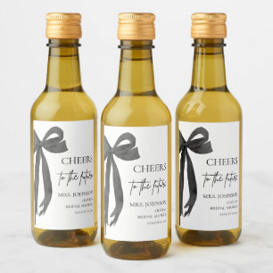Black Bow Cheers To The Future Bridal Shower Wine Label