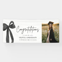Black Bow Coquette Graduation Congratulation