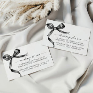 Black Bow Display Shower Enclosure Card