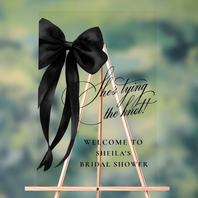 Black Bow Elle Attache La Fête des mariées de noeu (Neutre)