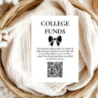 Black Bow Graduation  College Funds