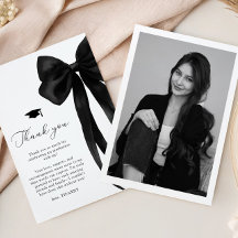 Black Bow Graduation