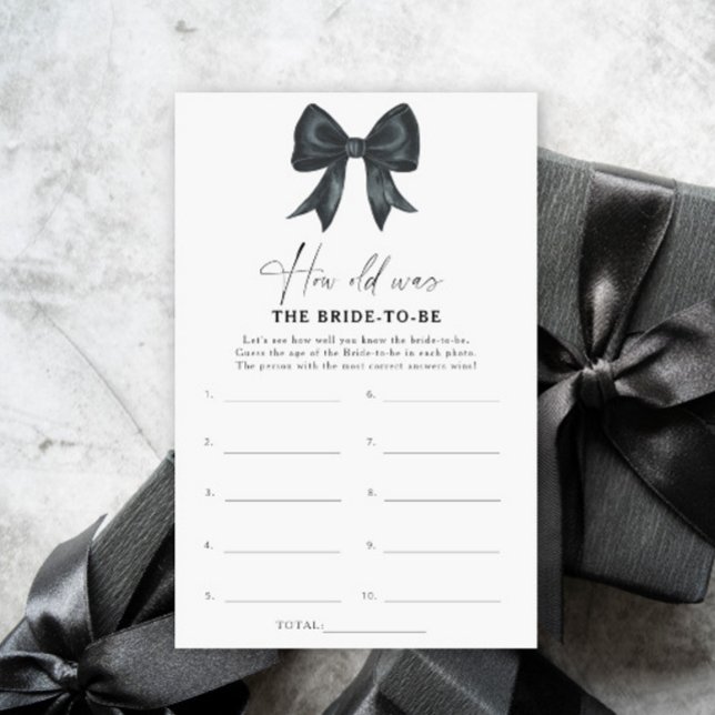 Black Bow How old was the bride to be game (Creator Uploaded)