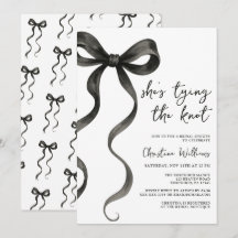 Black Bow She’s Tying The Knot Bridal Shower
