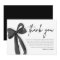 Black Bow She's Tying the Knot Thank You Card