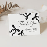 Black Bow Thank You Card<br><div class="desc">Black Bow Thank You Card</div>