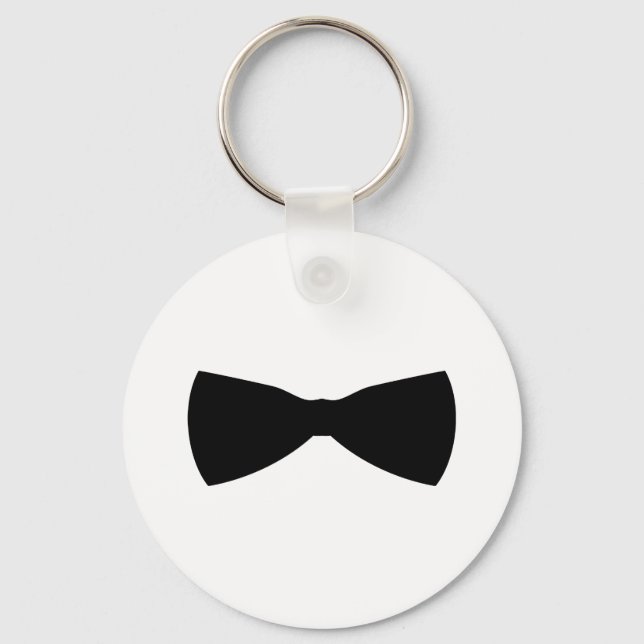 black bow tie keychain (Front)