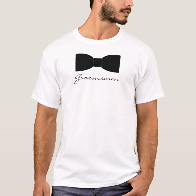 Black Bow Tie T-Shirt (Front)