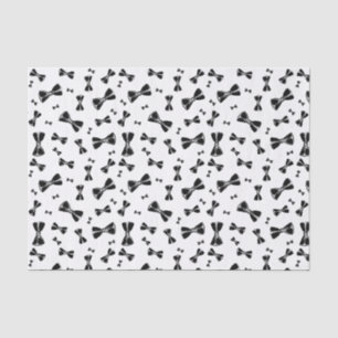 Black bow ties tissue paper