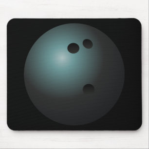 Black Bowling Ball Mousepad