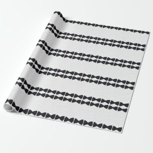 Black Bows  Wrapping Paper