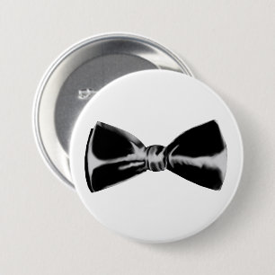 Black bowti 3 inch round button