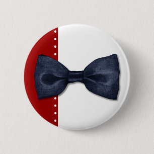 Black Bowtie Button